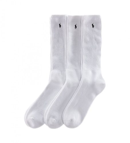 Til mænd. 449655211003 Pakke med 3 par høje sokker (40-45), Afslappet, Bomuld - Polo Ralph Lauren - Modalova