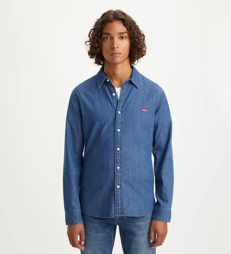 Til mænd. 86625-0023 Batterihusmærke skjorte (S), Casual, Bomuld, Lange ærmer, Bæredygtig - Levi's - Modalova