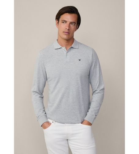 Til mænd. HM550887 Langærmet piqué-poloshirt i klassisk pasform (M), Casual, Bomuld, Lange ærmer - Hackett London - Modalova