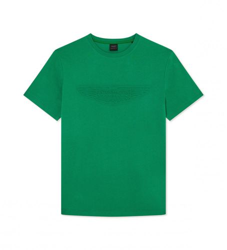 Til mænd. HM500757 AM Emboss T-shirt (XS), Casual, Bomuld, Korte ærmer - Hackett London - Modalova