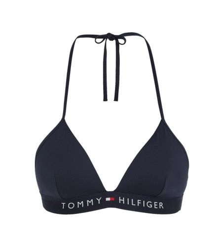 Til kvinder. UW0UW04109 Bikinitop Navy Vatteret (XS), Badetøj, Bæredygtig, Genanvendt nylon - Tommy Hilfiger - Modalova