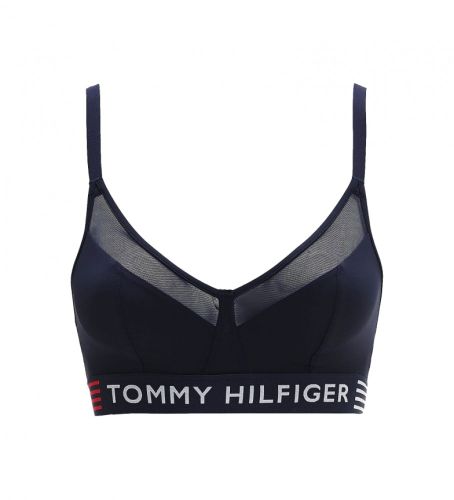 Til kvinder. UW0UW03511 Trekantet bh Stretch navy (S), Afslappet, Bæredygtig, Genanvendt nylon - Tommy Hilfiger - Modalova