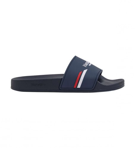 Til mænd. HMS21287 Flip Flops Logo Sport Marine (40), Fast, Ingen, Badetøj, PVC, Blå - Hackett London - Modalova
