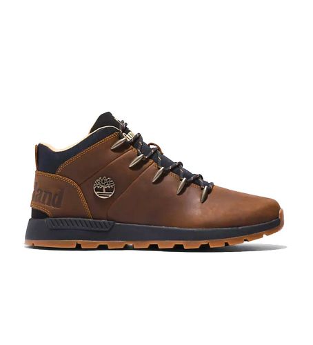 Til mænd. TB0A67TG9431 Sprint Trekker Mid læderstøvler CATHAY SPICE (40), Fast, Blonder, Casual, Sport, Udendørs - Timberland - Modalova