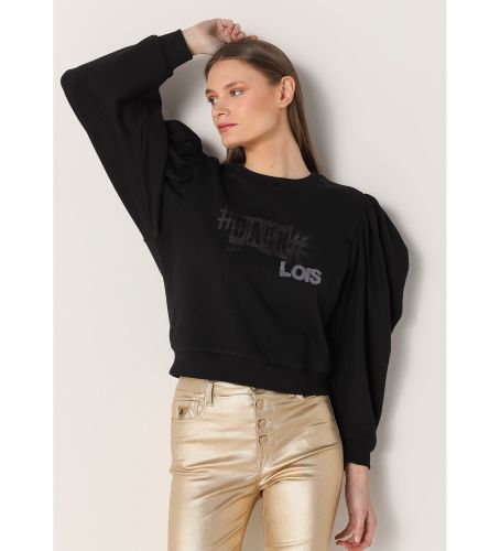 Til kvinder. 464482430 Rokera grafisk sweatshirt med lanterneærmer (XS), Casual, Bomuld, Lange ærmer - Lois Jeans - Modalova