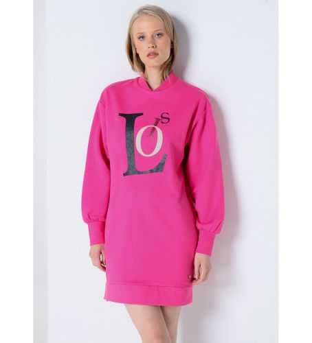 Til kvinder. 464382371 Sweatshirtkjole med åbning i siden (XS), Casual, Bomuld, Lange ærmer - Lois Jeans - Modalova