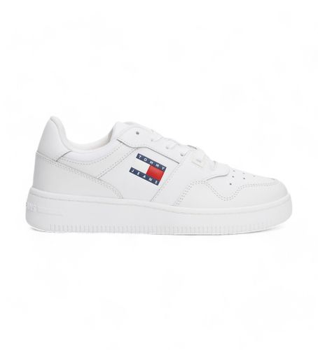 Til kvinder. EN0EN02505 Retro Basket lædersko (36), Fast, Blonder, Casual, Sport - Tommy Jeans - Modalova