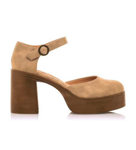 Til kvinder. 52988 sko fra tresserne -Hælhøjde 8 cm (41), Stof, 5-8 cm, Spænder, Casual - Mustang - Modalova