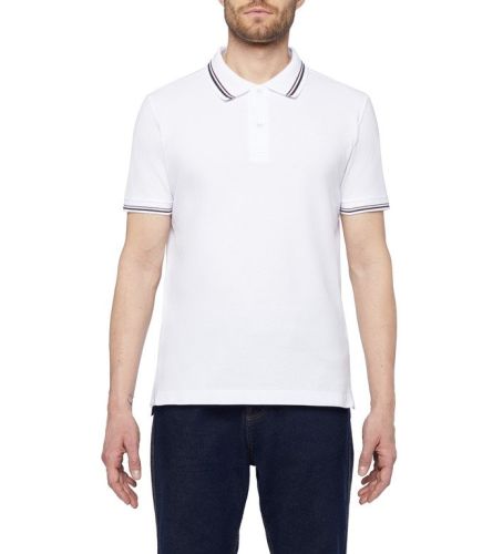 Til mænd. M3510A T2649 Polo Piquet (S), Casual, Bomuld, Klassisk, Korte ærmer - GEOX - Modalova