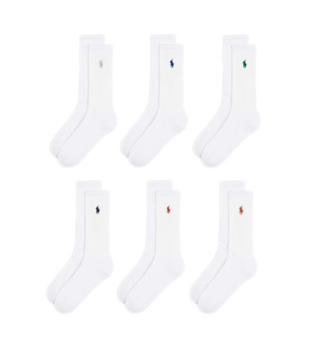Til mænd. 449799740002 6 par blandingsstrømper (OSFA), Afslappet, Bomuld - Polo Ralph Lauren - Modalova