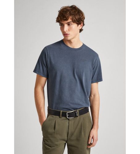 Til mænd. PM508664 Jacko T-shirt navy (S), Casual, Bomuld, Korte ærmer, Bæredygtig - Pepe Jeans - Modalova