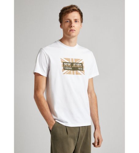 Til mænd. PM509232 T-shirt Credick (XL), Casual, Bomuld, Korte ærmer, Bæredygtig - Pepe Jeans - Modalova