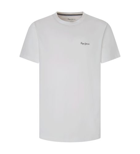 Til mænd. PMU20016 Ensfarvet T-shirt (XL), Casual, Bomuld, Korte ærmer - Pepe Jeans - Modalova