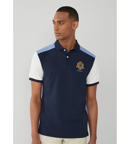 Til mænd. HM563263 Heritage Polo Multi navy (XL), Casual, Bomuld, Korte ærmer - Hackett London - Modalova