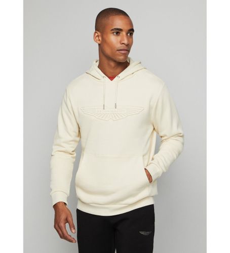 Til mænd. HM581203 Aston Marin hættetrøje off-white (M), , Casual, Bomuld, Lange ærmer - Hackett London - Modalova