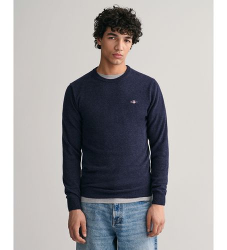 Til mænd. 87211 Navy trøje med rund hals (S), Casual, Bomuld - Gant - Modalova