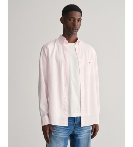 Til mænd. 3000130 Skjorte Regular Fit stribet poplinskjorte (S), Casual, Bomuld, Klassisk, Lange ærmer - Gant - Modalova