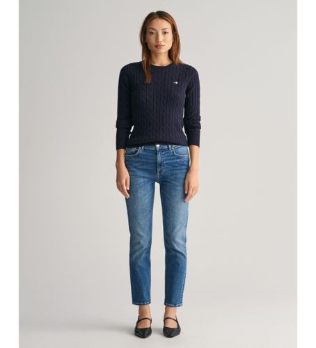 Til kvinder. 4100196 Slim Fit ankeljeans (27), Casual, Bomuld, Denim - Gant - Modalova