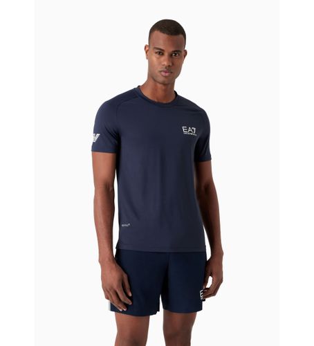 Til mænd. 8NPT22_PJEMZ Tennis Pro Navy T-shirt (3XL), Casual, Sport, Multisport, Polyester, Korte ærmer, Blå - EA7 - Modalova