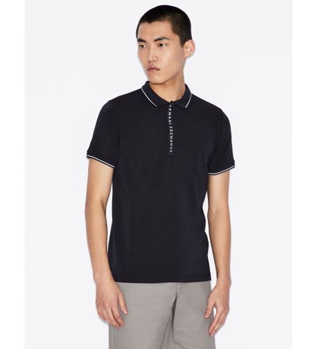 Til mænd. 8NZF71ZJH2Z1510 Up navy polo shirt (M), Casual, Bomuld, Korte ærmer - Armani Exchange - Modalova