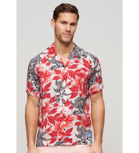 Til mænd. M4010740A Hawaii-skjorte lyserød (XXL), Casual, , Bomuld, Korte ærmer - Superdry - Modalova