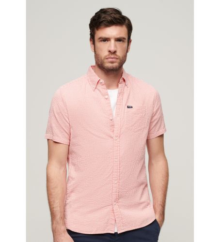 Til mænd. M4010785A Seersucker kortærmet skjorte (M), Casual, Bomuld, Korte ærmer - Superdry - Modalova