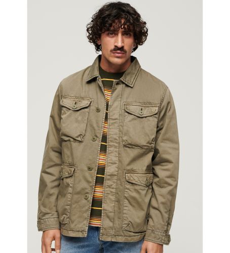 Til mænd. M5011859A Letvægts militærjakke M65 (XXL), Casual, Bomuld, Lange ærmer - Superdry - Modalova