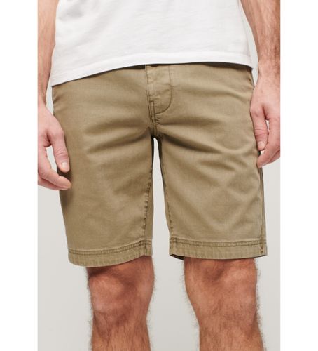 Til mænd. M7110397A Betjent lysebrune chino-shorts (28), Casual, Bomuld - Superdry - Modalova