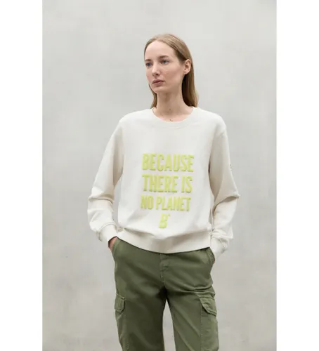 Til kvinder. MCWGASTEFESO0800S24-021 Efeso sweatshirt off-white (M), , Casual, Lange ærmer, Økologisk bomuld, Bæredygtig, Genbrugs - ECOALF - Modalova