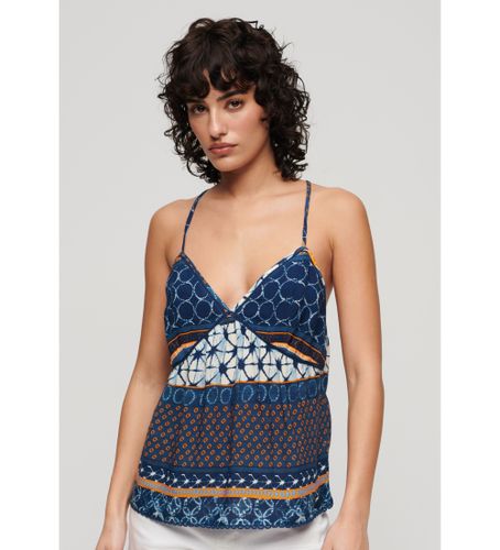 Til kvinder. W6011866A Strikket tanktop med print (S), Casual, Viscose, Uden ærmer/stropper - Superdry - Modalova