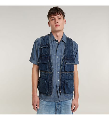 Til mænd. D24883-D577-G334 Denim-vest (XS), Casual, Økologisk bomuld, Bæredygtig - G-Star - Modalova