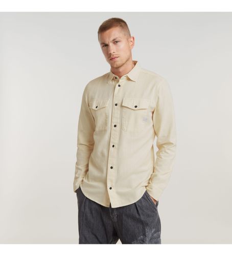 Til mænd. D24963-D454-C487 Marine Slim skjorte (XS), Casual, Bomuld, Lange ærmer, Bæredygtig, Genbrugsbomuld - G-Star - Modalova
