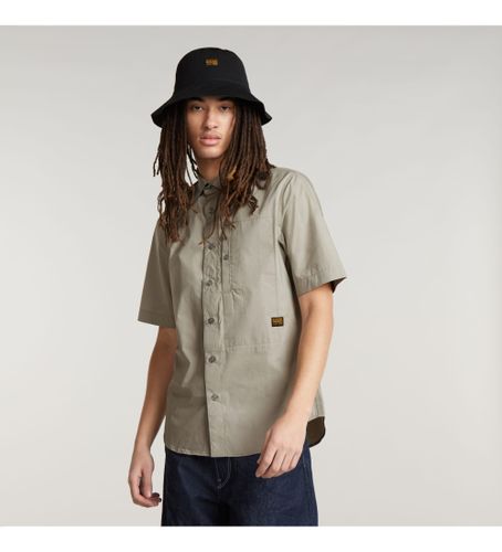 Til mænd. D24306-4481-G106 G4A Slim skjorte (L), Casual, Bomuld, Korte ærmer - G-Star - Modalova