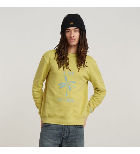 Til mænd. D24703-D557-G306 Sweatshirt Musa Stencil (S), Casual, Økologisk bomuld, Bæredygtig - G-Star - Modalova