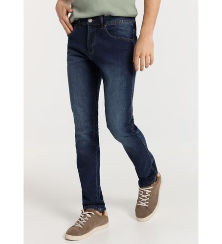 Til mænd. 101903612 Almindelige jeans - mellemhøj femlommer navy (28), Casual, Bomuld, Denim, Blå - Lois Jeans - Modalova