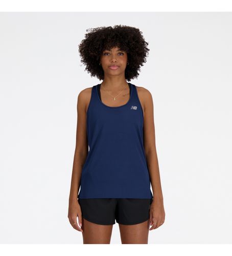 Til kvinder. WT41220 Essential navy tank top (XS), Casual, Sport, Multisport, Polyester, Uden ærmer/stropper, Genanvendt polister - New Balance - Modalova