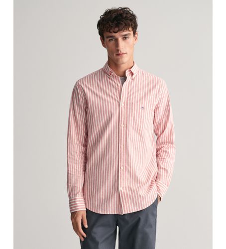 Til mænd. 3240060 Regular Fit-skjorte i hør og bomuld med striber (L), Casual, Lange ærmer - Gant - Modalova