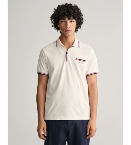 Til mænd. 2013042 Piqué-poloshirt med , tofarvet piping (5XL), Casual, Bomuld, Korte ærmer - Gant - Modalova
