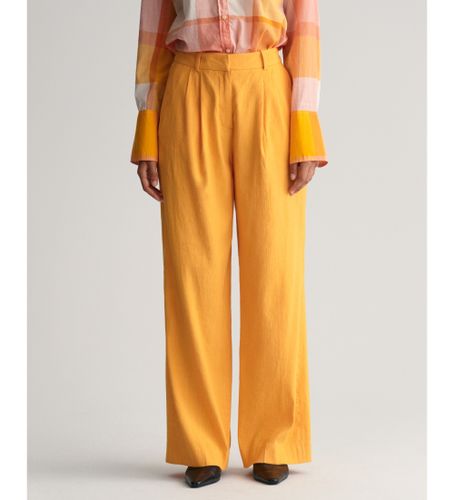 Til kvinder. 4150307 Regular fit-bukser i hør med stretch (36), Casual, Linned - Gant - Modalova