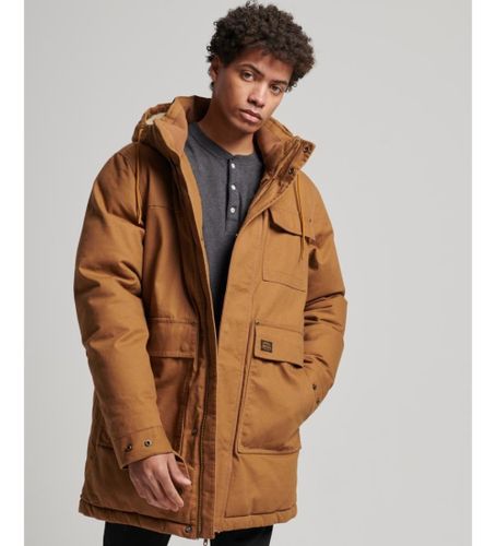 Til mænd. M5011745A Workwear parka med hætte (S), Casual, Bomuld - Superdry - Modalova