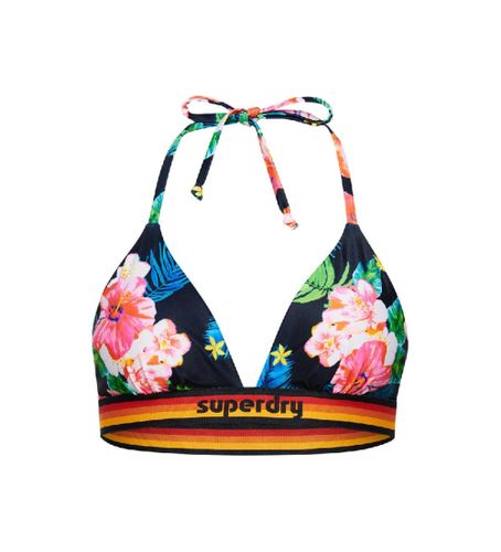Til kvinder. W3010359A Trekantet bikinitop med vintage-logo (XXS), Badetøj, Genanvendt polister, Bæredygtig - Superdry - Modalova