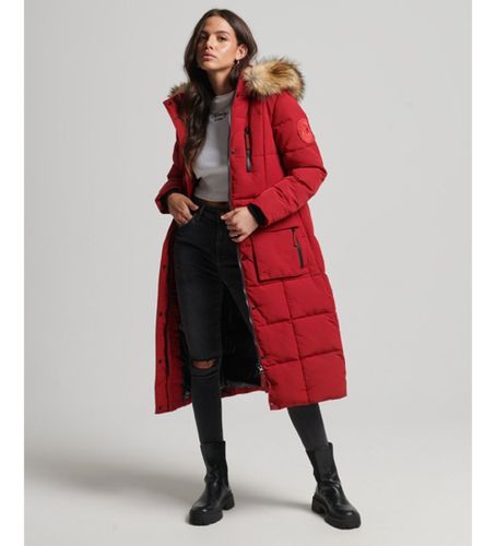 Til kvinder. W5010370A Lang frakke i imiteret pels Everest (XS), Casual, Polyester, Bæredygtig - Superdry - Modalova