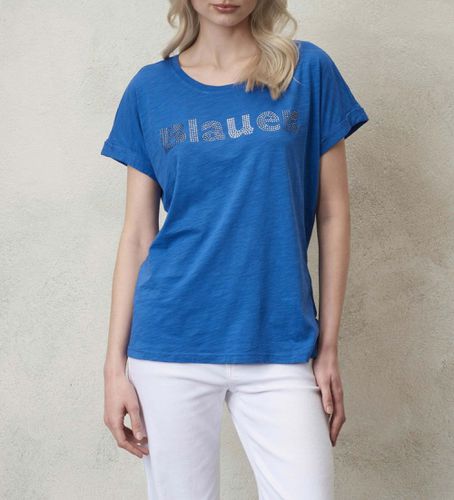 Til kvinder. 24SBLDH02336 T-shirt (L), Casual, Bomuld, Korte ærmer - Blauer - Modalova