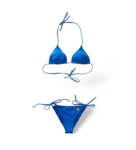 Til kvinder. 24SBLDN03538 Ensfarvet bikini (XS), Badetøj, Nylon - Blauer - Modalova