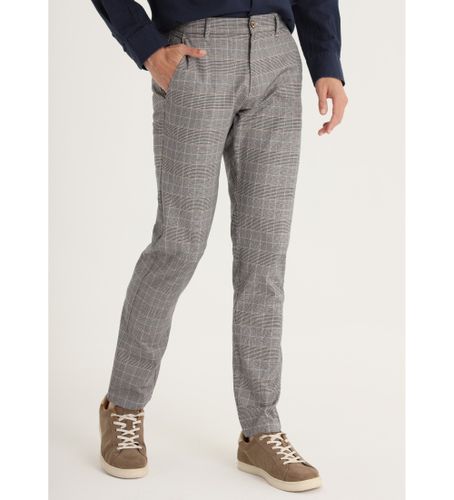 Til mænd. 600057055 Slim Fit Chino-bukser - Medium talje ternet print (29), Casual, Bomuld, Klassisk - Victorio & Lucchino, V&L - Modalova