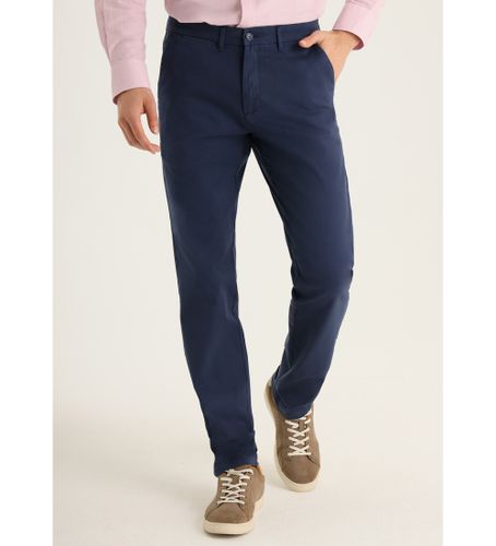 Til mænd. 102103880 Regular chino bukser - Medium box fire lommer navy (36), Casual, Bomuld, Klassisk - Lois Jeans - Modalova