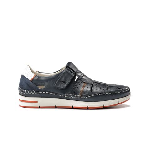 Til mænd. F1444 Sandaler i F1444 navy (39), Fast, Velcro, Casual, Blå - Fluchos - Modalova
