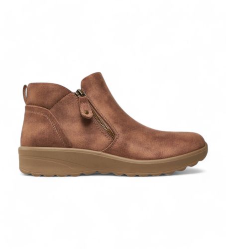 Til kvinder. 158952 Lovely Vibe Fall brune ankelstøvler (36), Fast, 1-3 cm, Lynlås, Casual - Skechers - Modalova