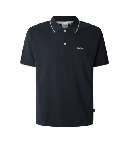 Til mænd. PM542101 Hans navy polo shirt (S), Casual, Bomuld, Korte ærmer - Pepe Jeans - Modalova