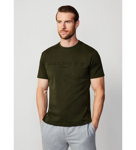 Til mænd. HM500829 Graveret T-shirt (S), Casual, Bomuld, Korte ærmer - Hackett London - Modalova